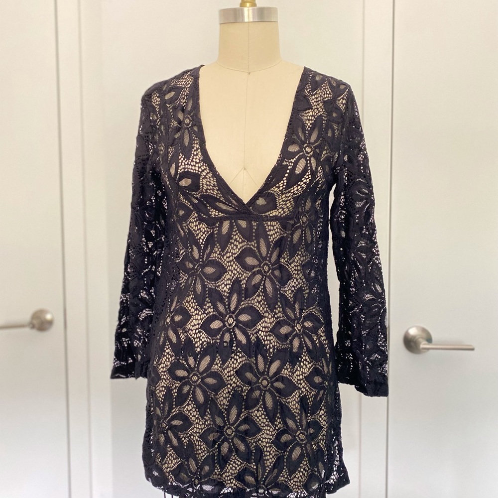 Crochet swim coverup